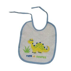 Regent Boys One Size Feeding Drool Bib Pink Dinosaur Cute A Saurus Baby  Infant